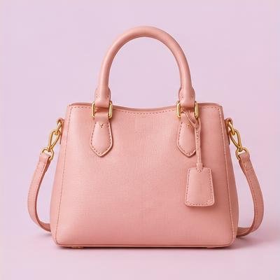 Tas Tangan Kulit Pink